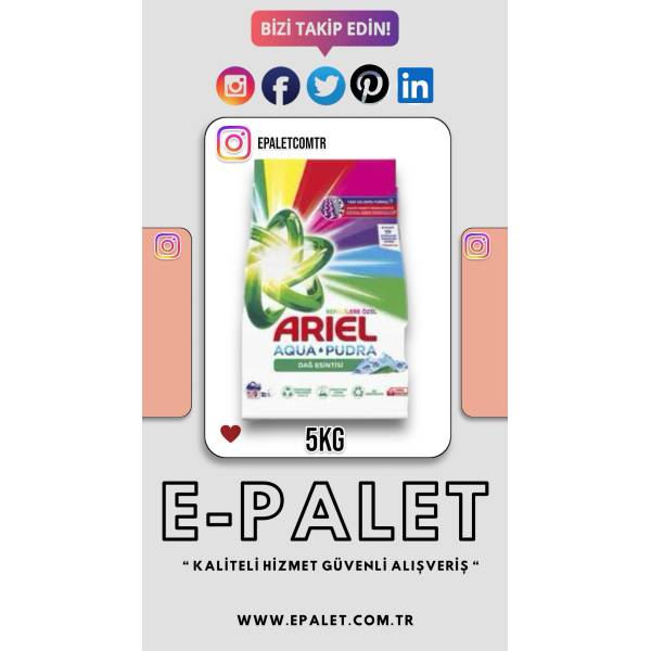 ARİEL 5 KG RENKLİ&BEYAZ